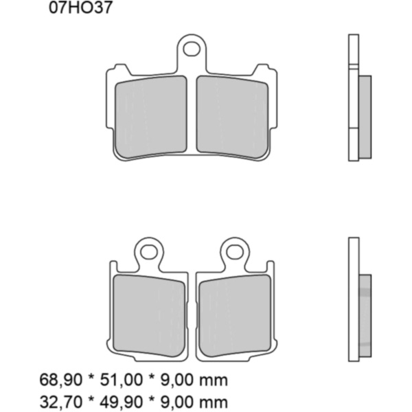 Bremsklotz Sinter vorne SA Brembo Alternative: 7323249_1