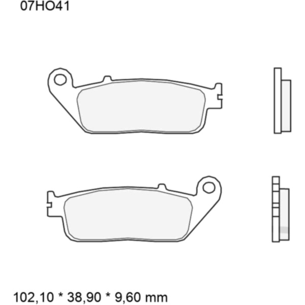 BRAKE PADS SINTERED ROAD FRONT LONG LIFE LA BREMBO_1