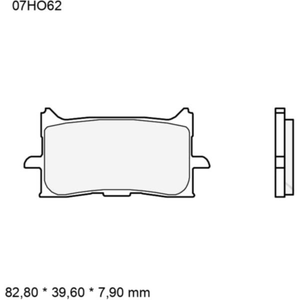 BRAKE PADS SINTERED ROAD FRONT LONG LIFE LA BREMBO_1