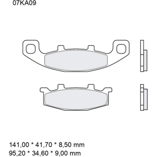 BRAKE PADS SINTERED ROAD FRONT SA BREMBO_1