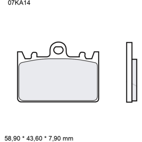 BRAKE PADS SINTERED ROAD FRONT SA BREMBO_1