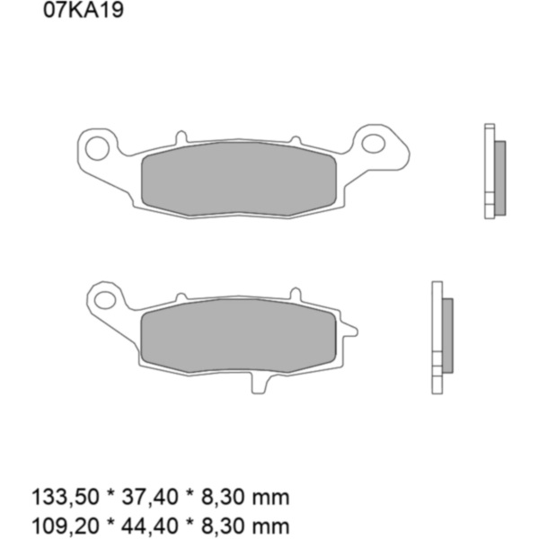BRAKE PADS SINTERED ROAD FRONT LONG LIFE LA BREMBO_1