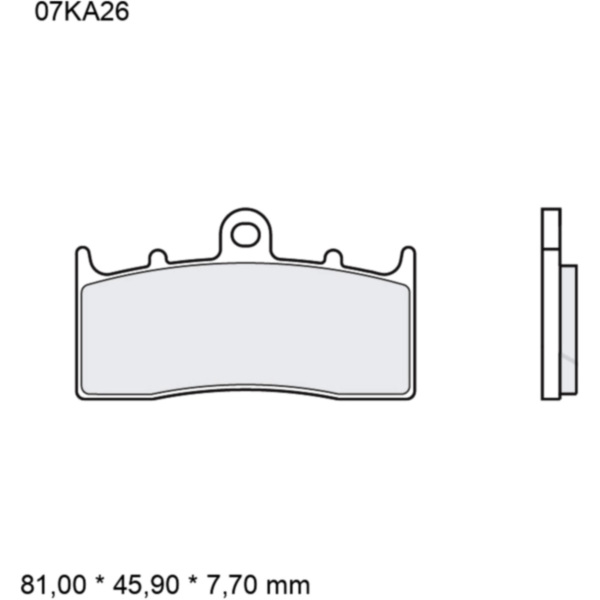 Bremsklotz Sinter vorne SA Brembo Alternative: 7329287_1