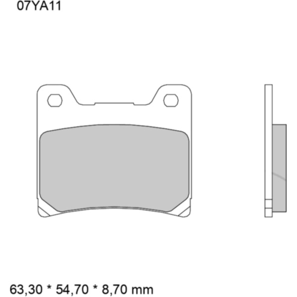 BRAKE PADS SINTERED ROAD FRONT SA BREMBO_1