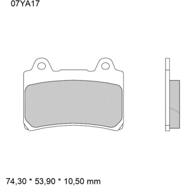 BRAKE PADS SINTERED ROAD FRONT SA BREMBO_1