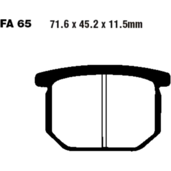 Brake pads semi-sint v ebc FA065V