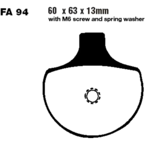 Bremsbeläge Bremsklotz Semi-Sinter V EBC FA094V