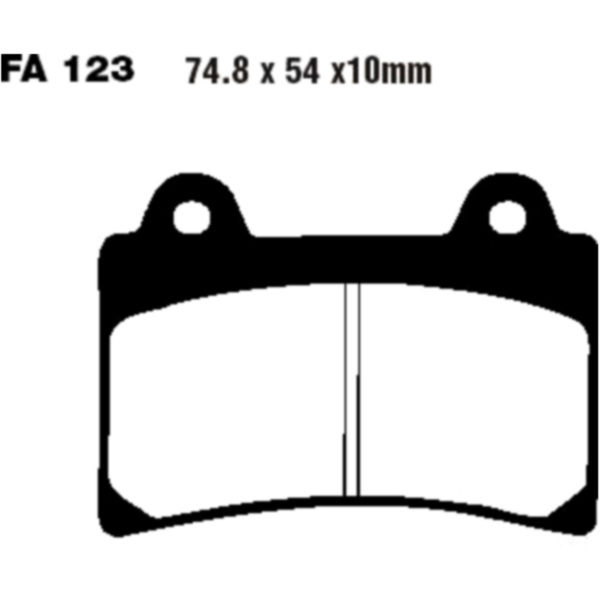 Brake pads semi-sint v ebc FA123V