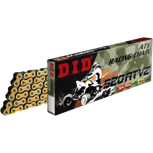 motorcycle chain DID X-Ringkette GB520ATV2/086 passend für Adly/Herchee Hurricane  300  2007, 19 PS, 14 kw