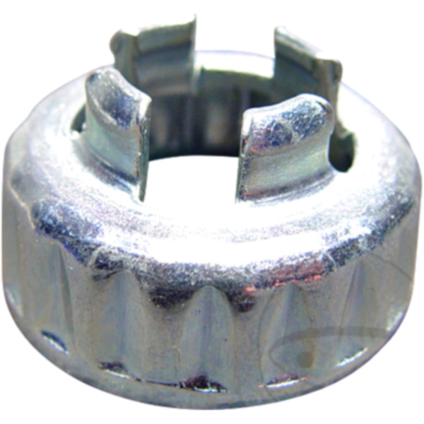 Metal cap for nut