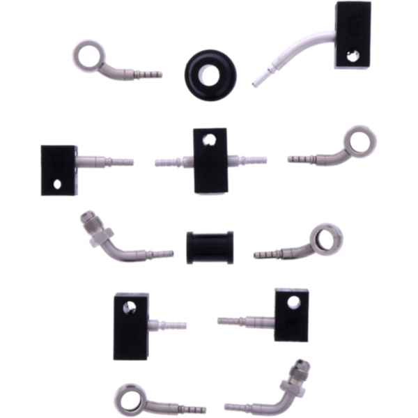 BRAIDED STEEL BRAKE HOSE KIT 6045