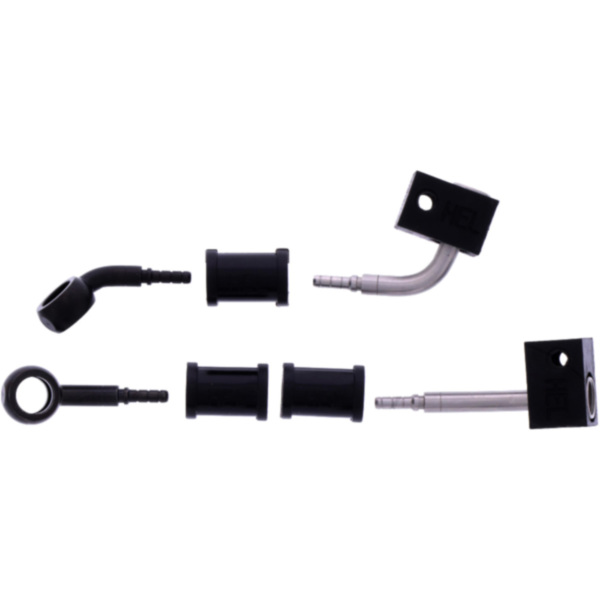 Bremsschlauch Stahlflex Kit Anschluss schwarz 2-teilig 1178837