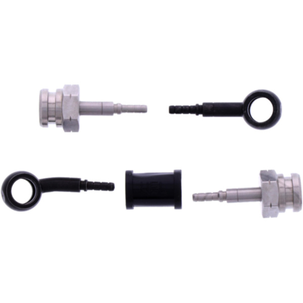 Bremsschlauch Stahlflex Kit Anschluss schwarz 2-teilig 1178910