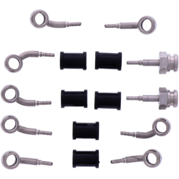 BRAIDED STEEL BRAKE HOSE KIT 6133