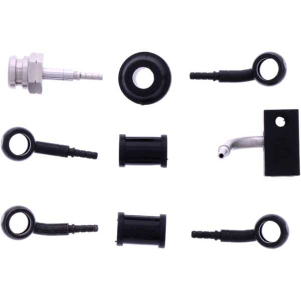 Bremsschlauch Stahlflex Kit Anschluss schwarz 3-teilig 1178937