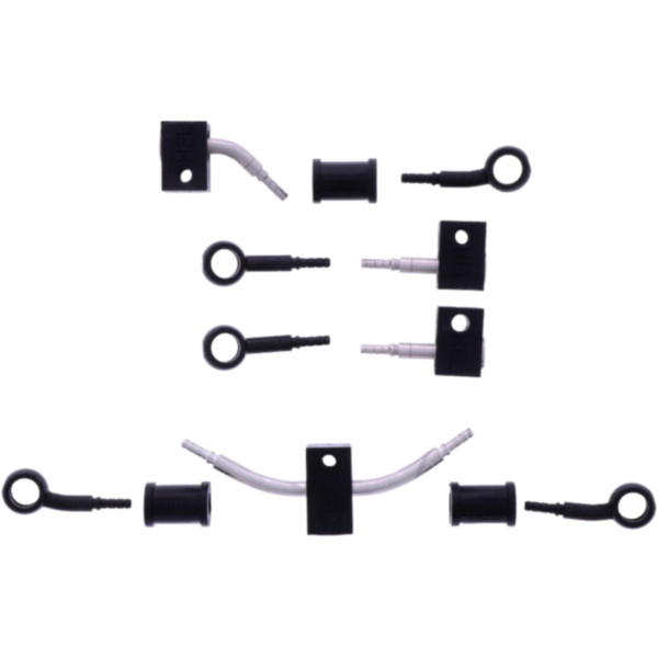 Bremsschlauch Stahlflex Kit Anschluss schwarz 5-teilig 1178957