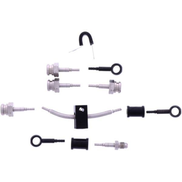 Bremsschlauch Stahlflex Kit Anschluss schwarz 5-teilig 1178973
