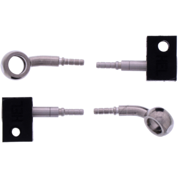 Bremsschlauch Stahlflex Kit Anschluss silber 2-teilig 1178980