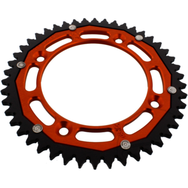 sprocket Dual 46Z Pitch 428 orange fitting for KTM SX  85  2005, 24 PS, 18 kw