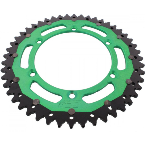 Rear sprocket dual 48 tooth pitch 520 green