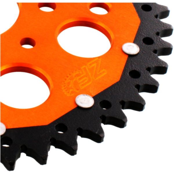 Rear sprocket dua 45 tooth pitch 520 orange_1