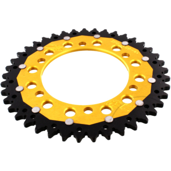 Kettenblatt Kettenrad Dual 41Z Teilung 520 gold ZFD48641GLD passend für Kawasaki GPZ  500 EX500D 1998, 60/50/34/27 PS, 44/37/25/20 kw