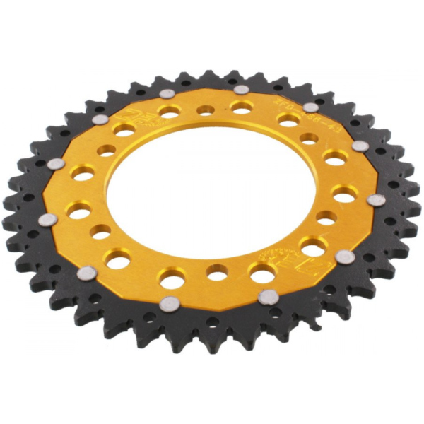 Rear sprocket dua 42 tooth pitch 520 gold ZFD48642GLD