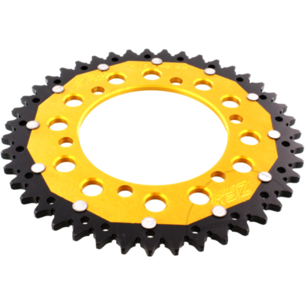Kettenblatt Kettenrad Dual 43Z Teilung 520 gold ZFD48643GLD passend für Kawasaki GPZ  500 EX500D 1998, 60/50/34/27 PS, 44/37/25/20 kw