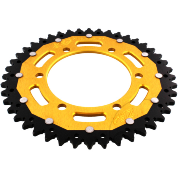 Kettenblatt Kettenrad Dual 44Z Teilung 520 gold ZFD48644GLD passend für Kawasaki GPZ  500 EX500D 1998, 60/50/34/27 PS, 44/37/25/20 kw