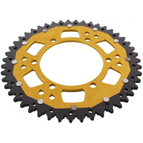 Kettenblatt Kettenrad Dual 47Z Teilung 520 gold ZFD48647GLD passend für Kawasaki GPZ  500 EX500D 1998, 60/50/34/27 PS, 44/37/25/20 kw