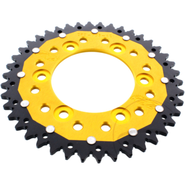 Rear sprocket dua 42 tooth pitch 520 gold ZFD73542GLD