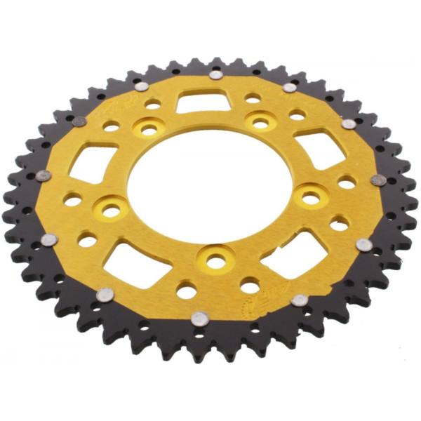 Rear sprocket dual 48 tooth pitch 520 gold ZFD74648GLD fitting for Ducati Scrambler Urban EnduroABS 800 K100AA/K102AA 2015, 73 PS, 54 kw