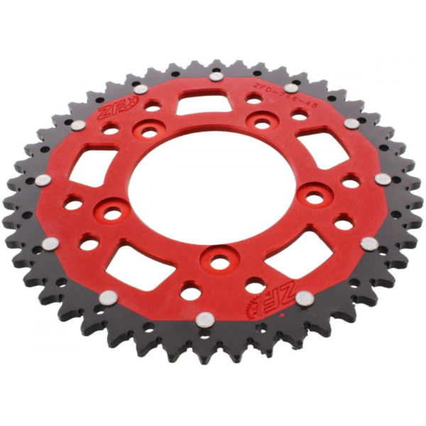 Rear sprocket dual 48 tooth pitch 520 red