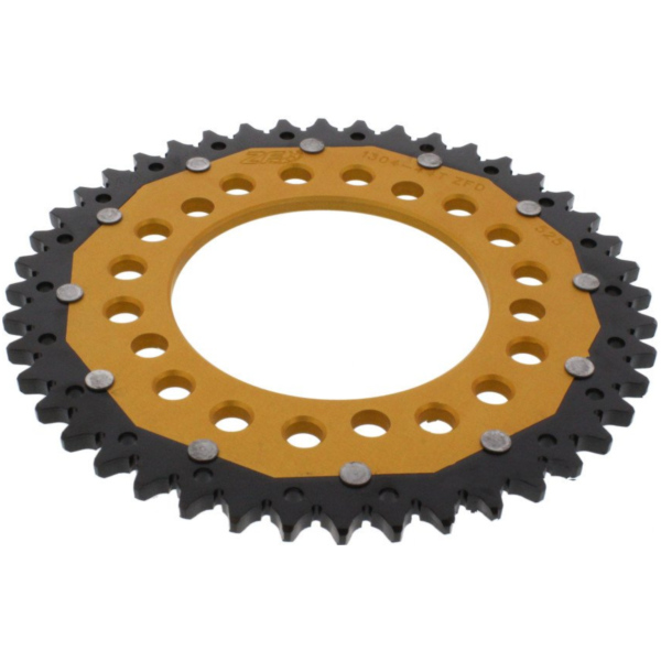 Rear sprocket dual 44 tooth pitch 525 gold ZFD130444GLD