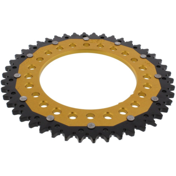 Rear sprocket dual 46 tooth pitch 525 gold ZFD130746GLD