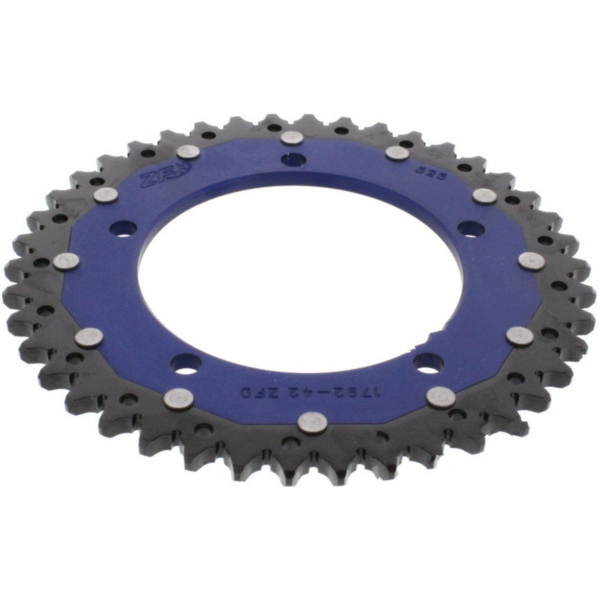 Kettenblatt Kettenrad Dual 42Z Teilung 525 blau passend für Triumph Bonneville T100 Centennial 800 908MD 2002, 34 PS, 25 kw