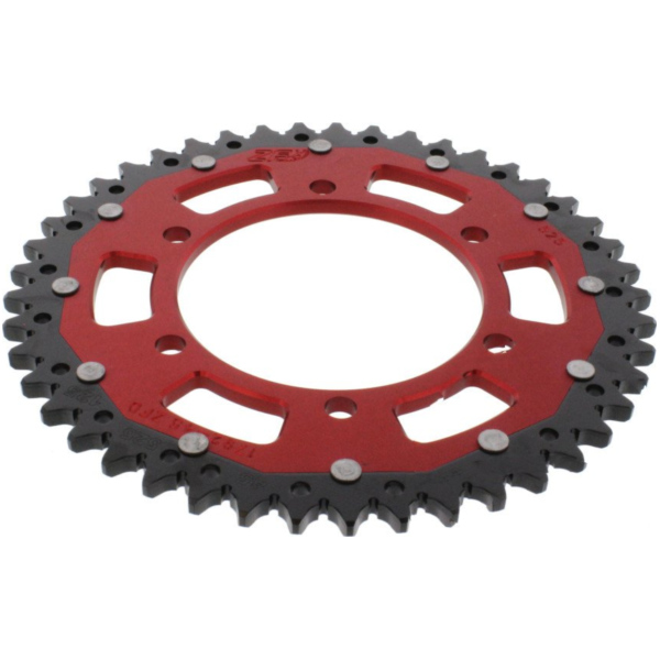 Kettenblatt Kettenrad Dual 45Z Teilung 525 rot passend für Triumph Bonneville T100 Centennial 800 908MD 2002, 34 PS, 25 kw