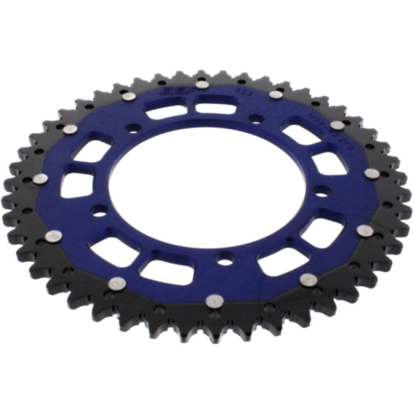 Kettenblatt Kettenrad Dual 48Z Teilung 525 blau ZFD179248BLU passend für Triumph Bonneville T100 Centennial 800 908MD 2002, 34 PS, 25 kw