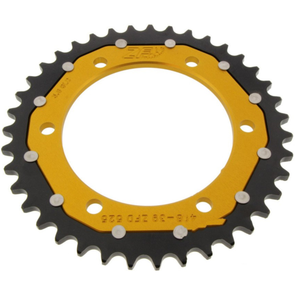 Rear sprocket dual 39 tooth pitch 525 gold ZFD49839GLD