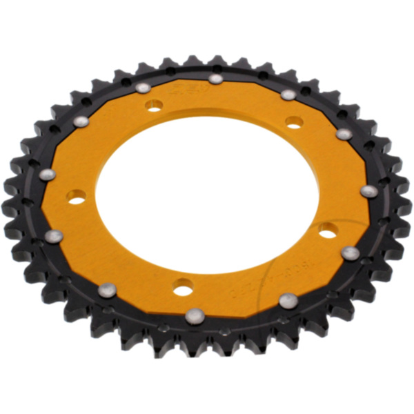 Rear sprocket dual 42 tooth pitch 530 gold ZFD180042GLD