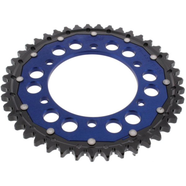 Rear sprocket dual 43 tooth pitch 530 blue