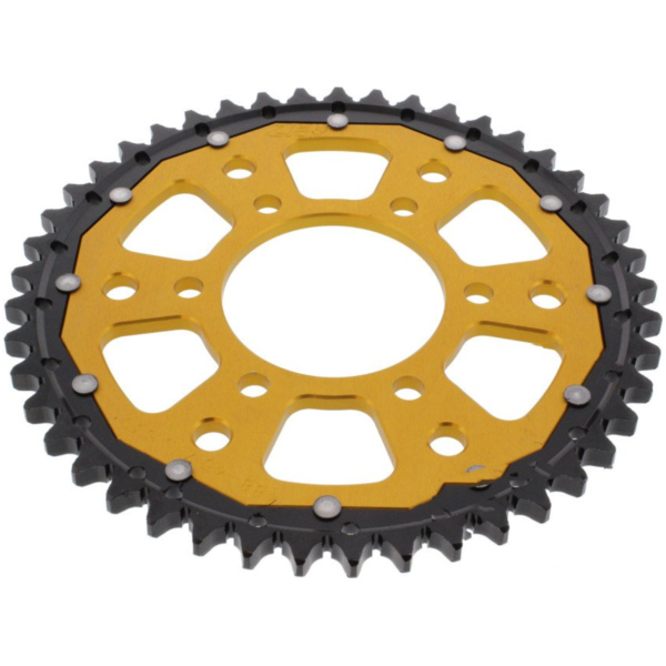 Rear sprocket dual 45 tooth pitch 530 gold ZFD48845GLD