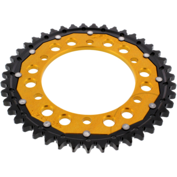 Rear sprocket dual 43 tooth pitch 530 gold ZFD49943GLD