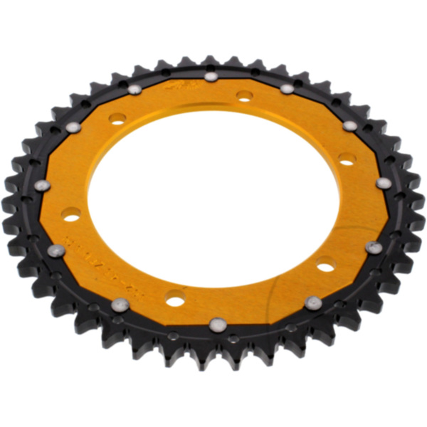 Rear sprocket dual 45 tooth pitch 530 gold ZFD50245GLD