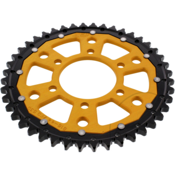 Rear sprocket dual 44 tooth pitch 530 gold ZFD81644GLD fitting for Suzuki GSX Katana 400 GS40XF 1981, 42 PS, 31 kw