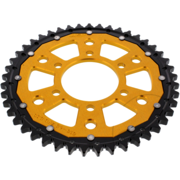 Rear sprocket dual 45 tooth pitch 530 gold ZFD81645GLD fitting for Suzuki GSX Katana 400 GS40XF 1981, 42 PS, 31 kw