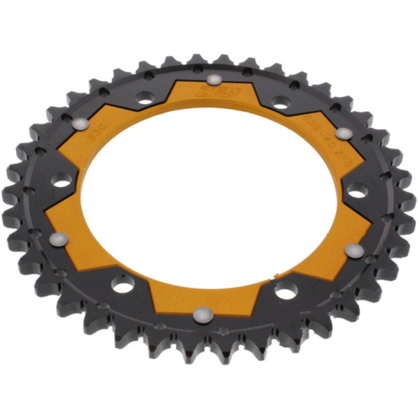 Rear sprocket dual 40 tooth pitch 530 gold ZFD85940GLD