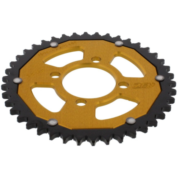 Rear sprocket dual 42 tooth pitch 428 gold