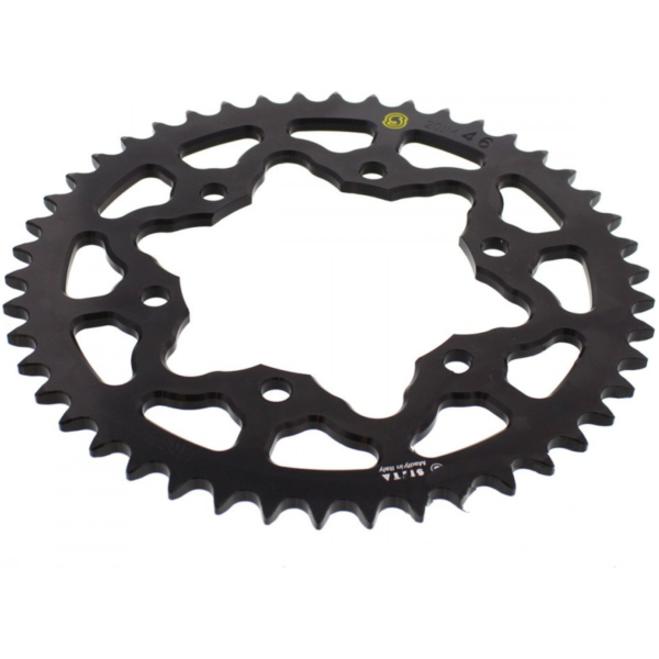 Rear sprocket aluminium 46 tooth pitch 520 black 201M 52046N