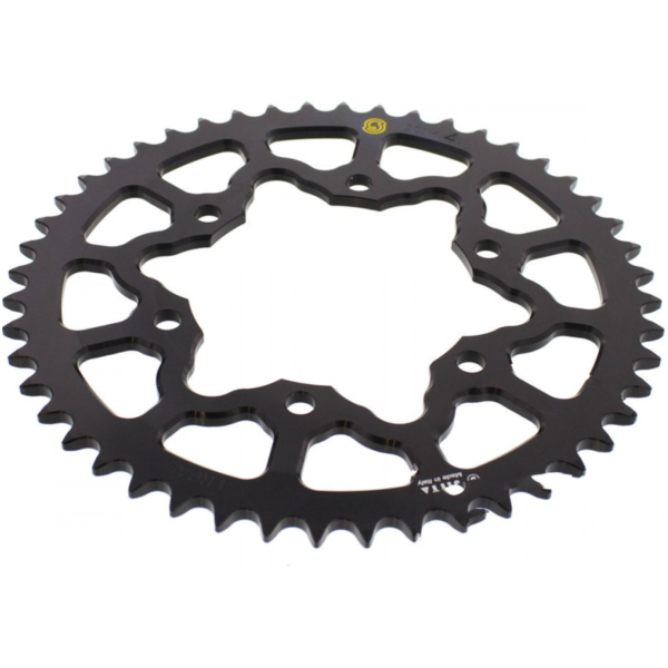 Rear sprocket aluminium 47 tooth pitch 520 black 201M 52047N fitting for Kawasaki GPZ  500 EX500D 1998, 60/50/34/27 PS, 44/37/25/20 kw